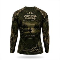 Fathom Thread Fish More Worry Less Fishing Long Sleeve Shirt