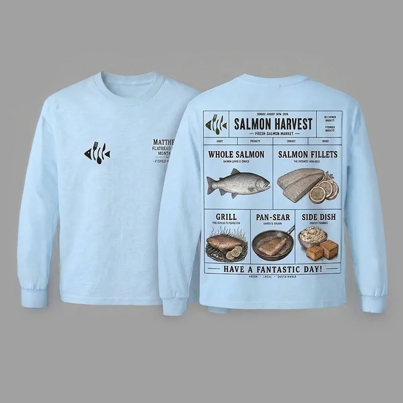 Personalized Fresh Salmon Market Fishing Sweater