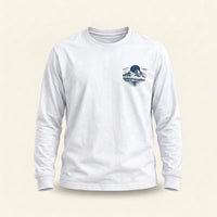 Personalized Vintage Bass Fishing Graphic Long Sleeve Shirt