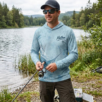 3D Fishing Deep Sea Marlin Ocean Design Long Sleeve Hooded Shirt