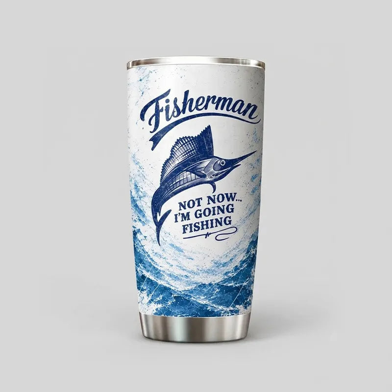 Blue Marlin Fisherman Ocean Fishing 20oz Tumbler