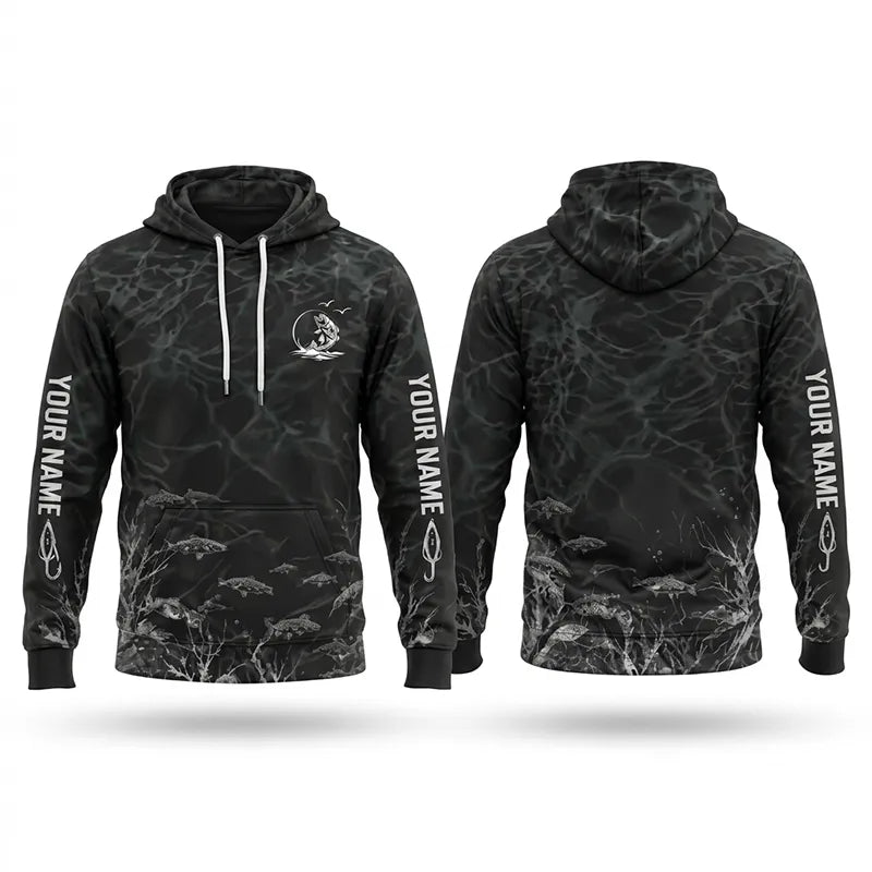Personalized Underwater Fishing Water Ripple Hoodie