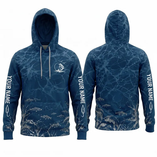 Personalized Underwater Fishing Water Ripple Hoodie