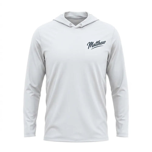 Personalized Matthew 4:19 Fishers of Men Christian Fishing Hooded Long Sleeve Shirt