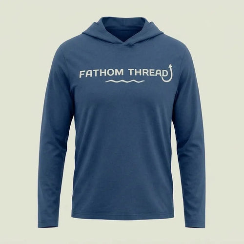 Fathom Threads Good Times Fishing Hooded Long Sleeve Shirt