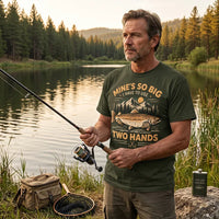 Mines So Big I Have To Use Two Hands Vintage Fishing T-Shirt