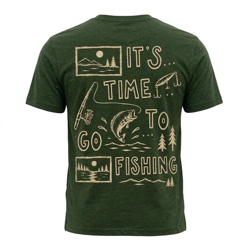 Personalized It's Time To Go Fishing Fathom Thread T-Shirt