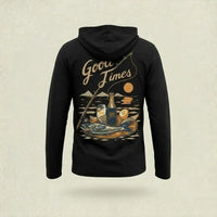 Fathom Threads Good Times Fishing Hooded Long Sleeve Shirt