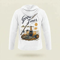 Fathom Threads Good Times Fishing Hooded Long Sleeve Shirt