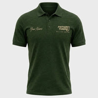 Personalized It's Time To Go Fishing Fathom Thread Polo Shirt