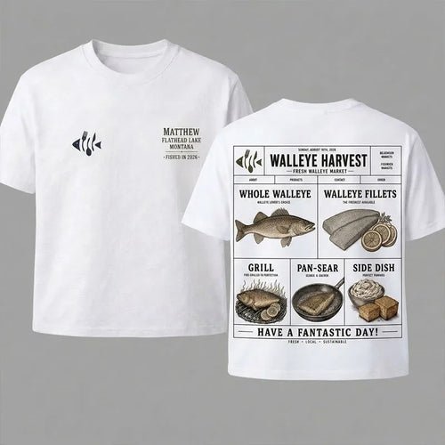 Walleye Fishing Fresh Local Sustainable T-Shirt