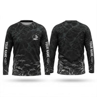 Personalized Underwater Fishing Water Ripple Long Sleeve Shirt