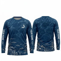 Personalized Underwater Fishing Water Ripple Long Sleeve Shirt