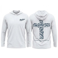 Personalized Matthew 4:19 Fishers of Men Christian Fishing Hooded Long Sleeve Shirt