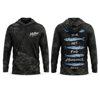 Personalized Cast Your Net Find Abundance Hooded Long Sleeve Shirt