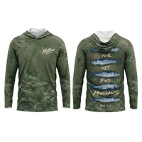 Personalized Cast Your Net Find Abundance Hooded Long Sleeve Shirt