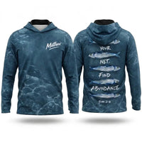 Personalized Cast Your Net Find Abundance Hooded Long Sleeve Shirt
