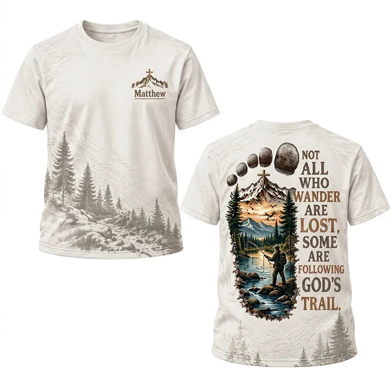 Faith Over Mountains Personalized Name Christian T-Shirt