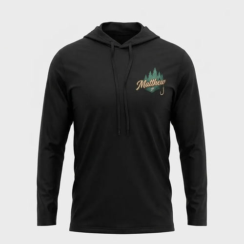 Personalized If You Think I Only Go Fishing Fishing Hooded Long Sleeve Shirt