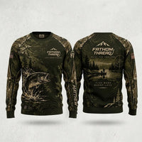 Fathom Thread Fish More Worry Less Fishing Sweater