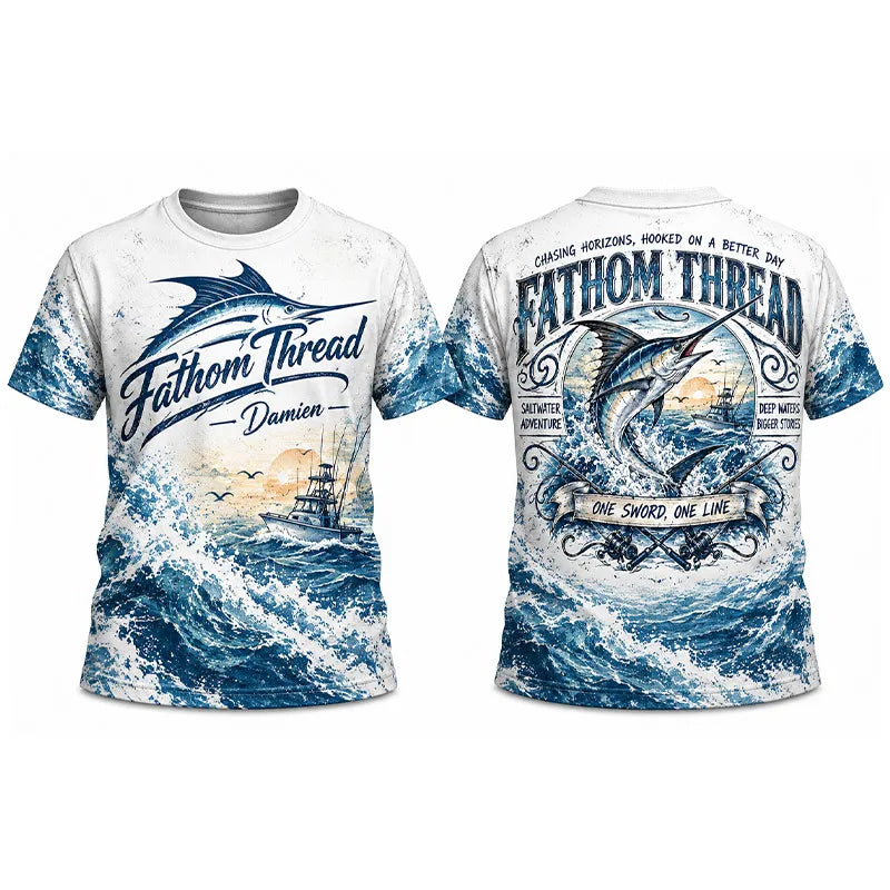 Fathom Thread Marlin Saltwater Adventure T-Shirt