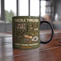 Personalized Tackle Threads Trout Fishing Equipment Ceramic Mug
