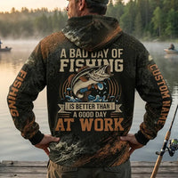 A Bad Day Of Fishing Is Better Than A Good Day At Work Fishing Hoodie