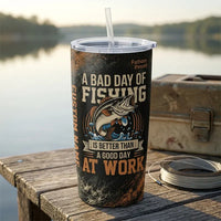 A Bad Day Of Fishing Is Better Than A Good Day At Work Fishing Tumbler