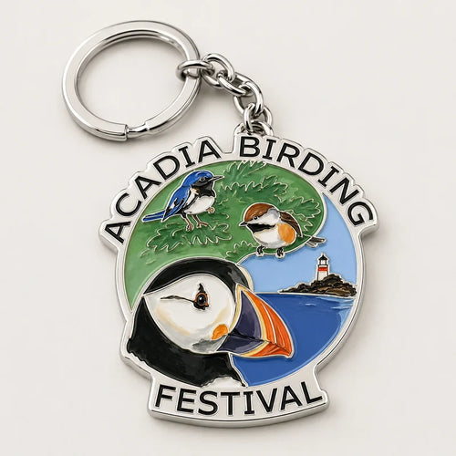 Acadia Birding Festival Acrylic Keychain