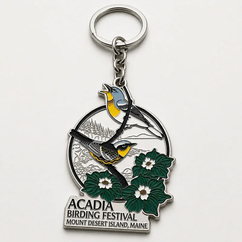 Acadia Birding Festival Acrylic Keychain