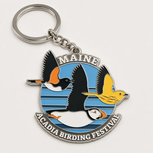 Acadia Birding Festival Acrylic Keychain