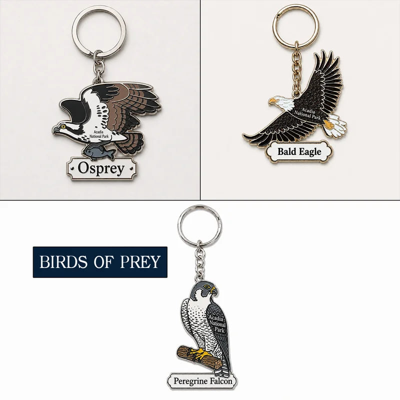 Acadia National Park Birds of Prey Acrylic Keychain