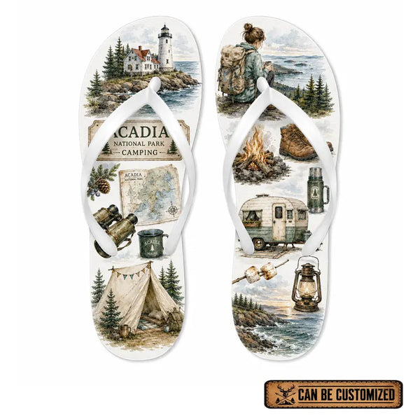 Acadia National Park Camping Flip Flops 2026