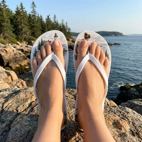 Acadia National Park Camping Flip Flops