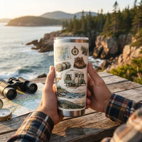 Acadia National Park Camping Personalized Tumbler