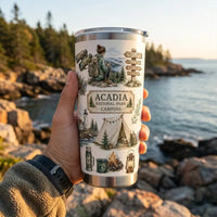Acadia National Park Camping Personalized Tumbler