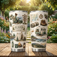 Acadia National Park Camping Personalized Tumbler