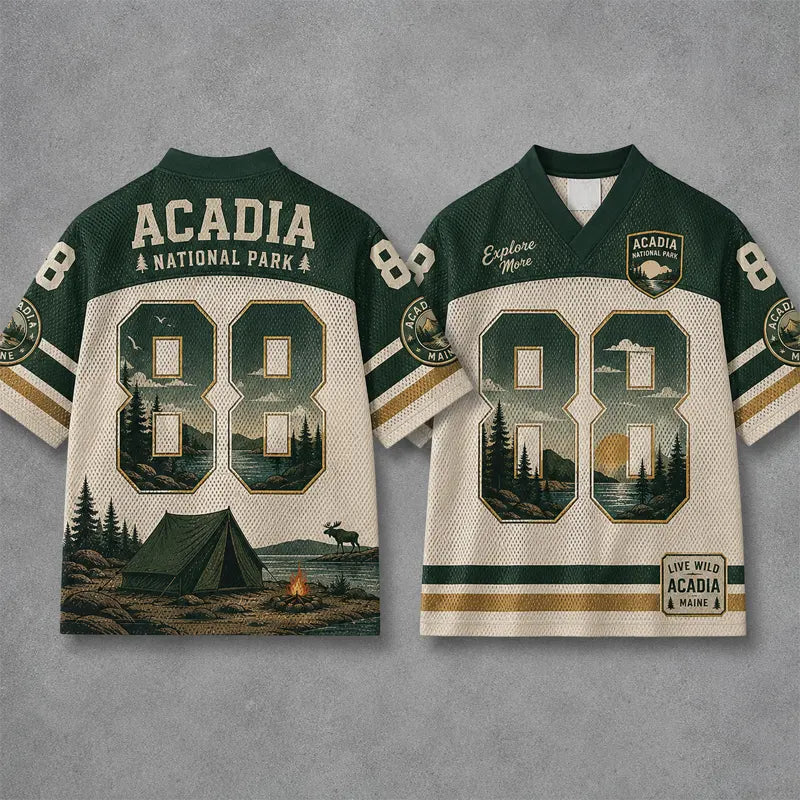 Acadia National Park Explore More Camping Jersey