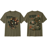 Acadia National Park Illustrated Map T-Shirt