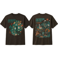 Acadia National Park Illustrated Map T-Shirt