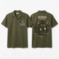 Acadia National Park Map Hawaiian Shirt