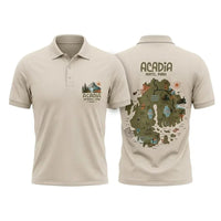 Acadia National Park Map Polo Shirt