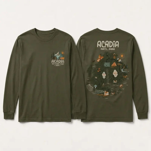 Acadia National Park Map Sweater