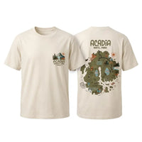 Acadia National Park Map T-Shirt