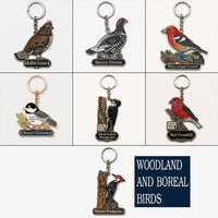 Acadia National Park Pileated Woodpecker Acrylic Keychain