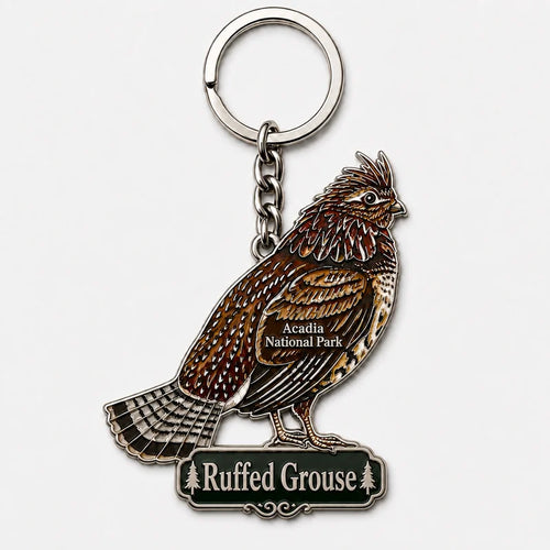 Acadia National Park Pileated Woodpecker Acrylic Keychain