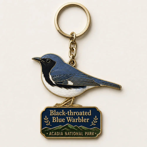 Acadia National Park Songbird Acrylic Keychain