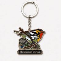 Acadia National Park Songbird Acrylic Keychain