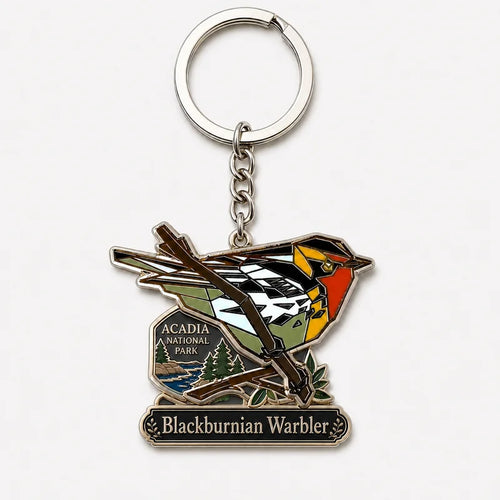 Acadia National Park Songbird Acrylic Keychain