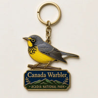 Acadia National Park Songbird Acrylic Keychain